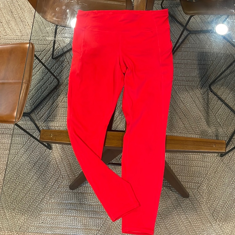 Athleta Contender Legging Red